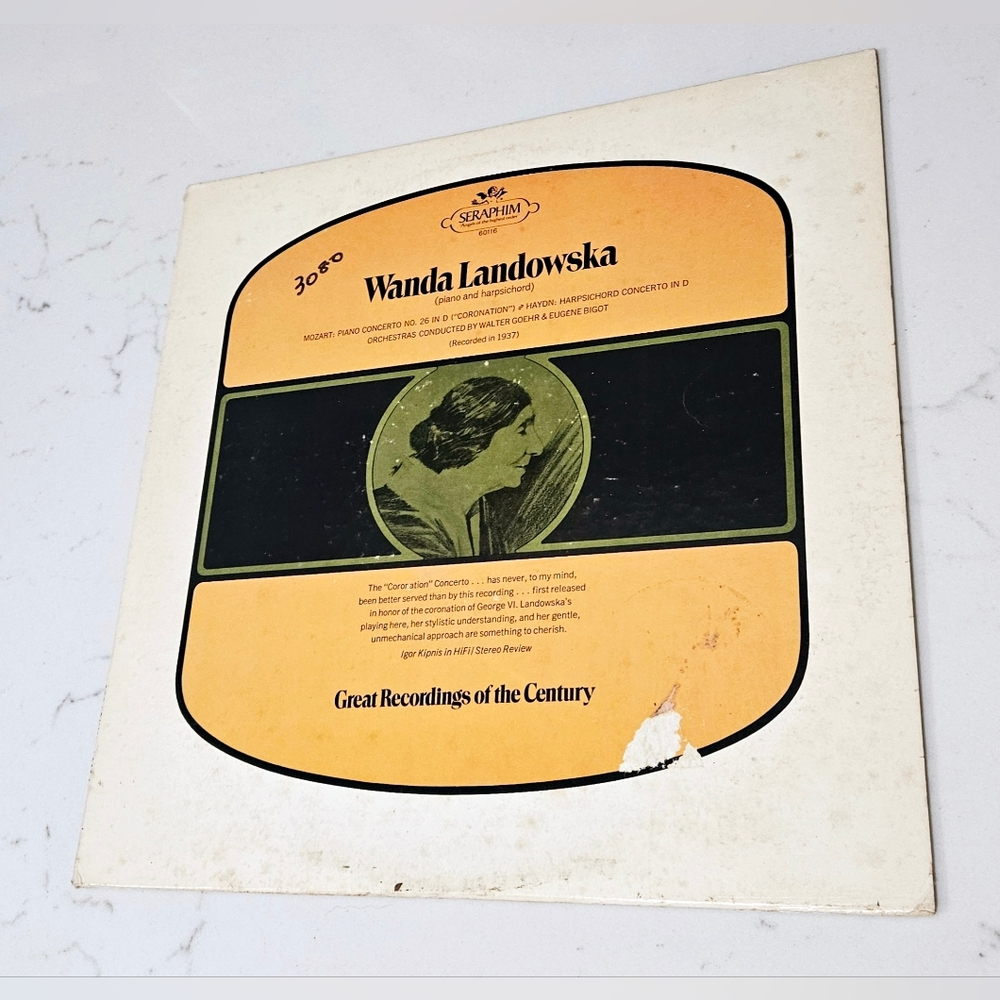 BOGO Wanda Landowska Mozart Piano Concerto Hayden Harpsichord Concerto Record